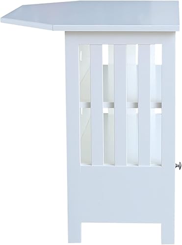 Miniatura 68 de IC International Concepts, Mission Corner Enteinment / Soporte de TV, madera auténtica maciza, madera de parawood resistente, 35 x 24 x 29, montaje