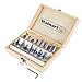 Router Bit Set- 15 Piece Kit with ¼" Shank and Wood Storage Case By Stalwart (Woodworking Tools for Home Improvement and DIY)