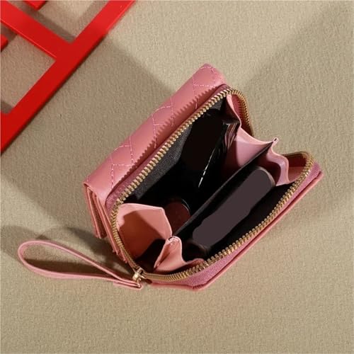 Wallets Women's Wallets Coin Purse, Trifold Card Holder, Multi Card Slots Wallet for Change，Credit Card(Dark Pink)3
