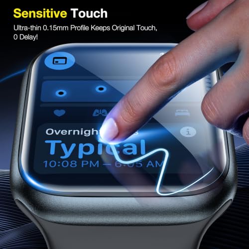 Image of LK [8 Pack Apple Watch 40mm Screen Protector Compatible for Apple Watch Series 6 /5 / SE 2 / SE 40mm Series 7 41mm, Self-Healing TPU Material, Scratch-Resistant, Bubble-Free, Ultra-Thin Film,