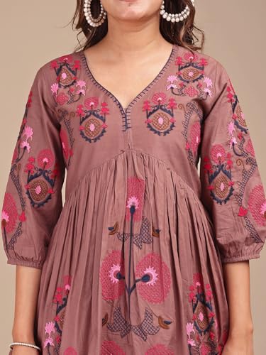 Image of Womanista Women Coord Set | Embroidered Set | Pure Cotton Coords | Stylish 2 pcs Outfits