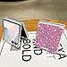 LCHULLE for Samsung Galaxy Z Flip 7 Case Bling Glitter for Girls Women Cute Shiny Sparkle Sequin Stars, Soft Silicone Four-Corner Shockproof Cover Protective Phone Case for Samsung Z Flip 7 5G(Pink)