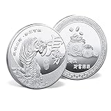 Weit verbreitet: Diese Gedenkmünze hat ein sehr breites Anwendungsspektrum und kann auf Festen oder sinnvollen Anlässen wie Chinesisches Neujahr, Muttertag, Vatertag, Hochzeiten, Geburtstage, Schulabschlüsse, Babygeburten usw. verwendet werden.