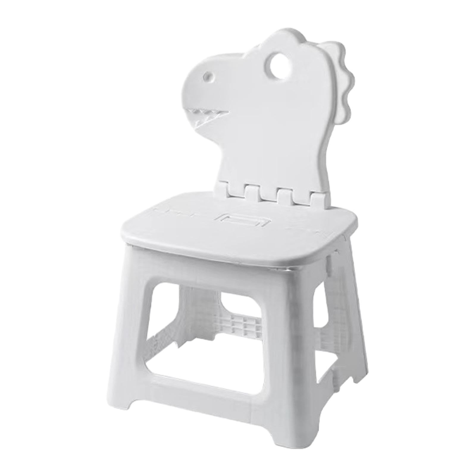 Sharplace Tabouret de salle de bain tabouret pliant avec Support arrière repose-pieds enfants escabeau chaise pliante pour pique-nique salon jardin jardin, dinosaure