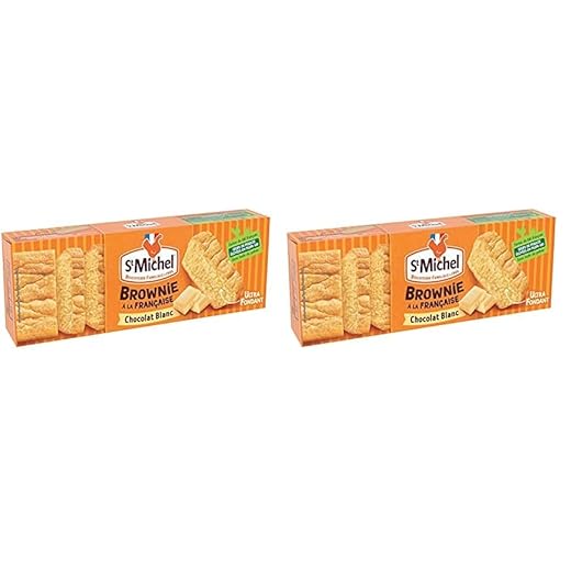 ST MICHEL BISCUITS Brownie White Chocolate 240g (Pack of 2)