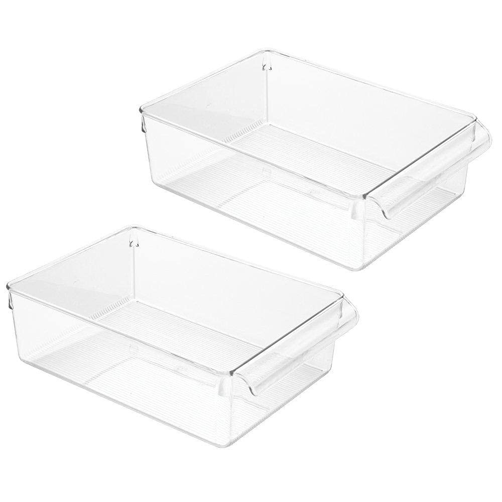 LISHONN Acrylic Refrigerator Organizer Bins Fridge Pantry Organiser for Food, Drinks, Fruit And Kitchen| Pack of 02 (B09DWG5JS6) Amazon Price History, Amazon Price Tracker