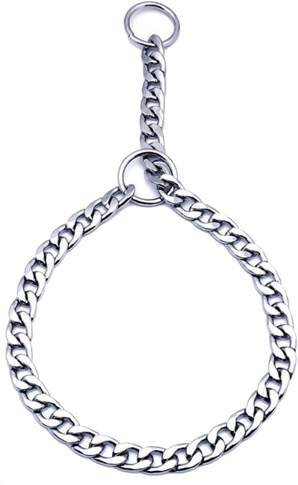 SGODA Chain Dog Training Choker Collar, 22 in, 3 mm