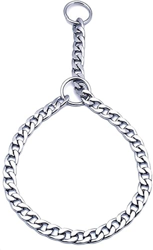 Collar de entrenamiento de estrangulador para perros, 18 pulgadas, 0.098 in