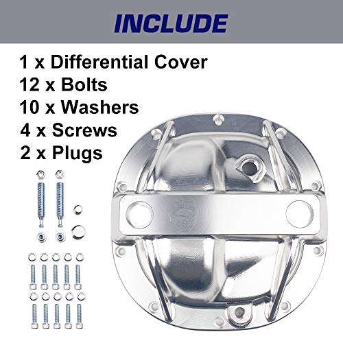 Spelab Rear Differential Cover Billet Aluminium Alloy 8.8" Differential Cover For Ford With 10 Bolts #TOP3
