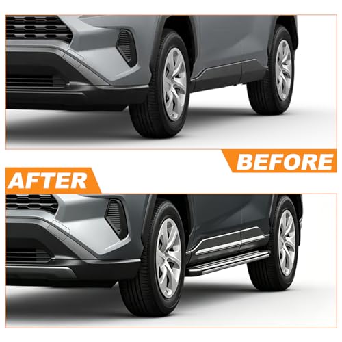 2 estribos laterales aluminio para Toyota RAV4 2019-2025 miniatura 7