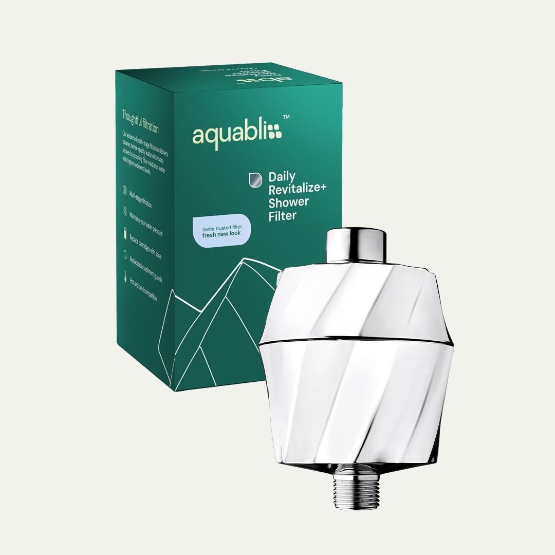 AquaBliss SF400 - Filtro de ducha revitalizante HD, filtración de alto rendimiento, 2 x vitamina C, minerales para cabello, piel y uñas deliciosos, KDF/CS/VC para productos químicos menos agresivos,