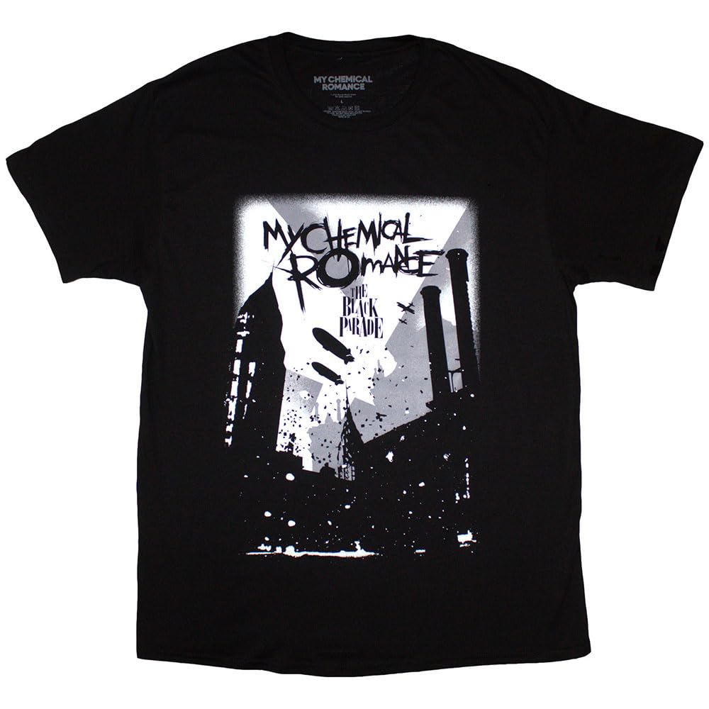 My Chemical Romance Men's Black Unisex Adult Industry T-Shirt (M) (Black)