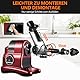 AMZCHEF Entsafter mit 80MM Großer Einfüllschacht - 150W Entsafter Slow Juicer mit 2 Geschwindigkeitsmodi und Rücklauffunktion - Entsafter für Ganze Gemüse und Obst Testsieger - Rot