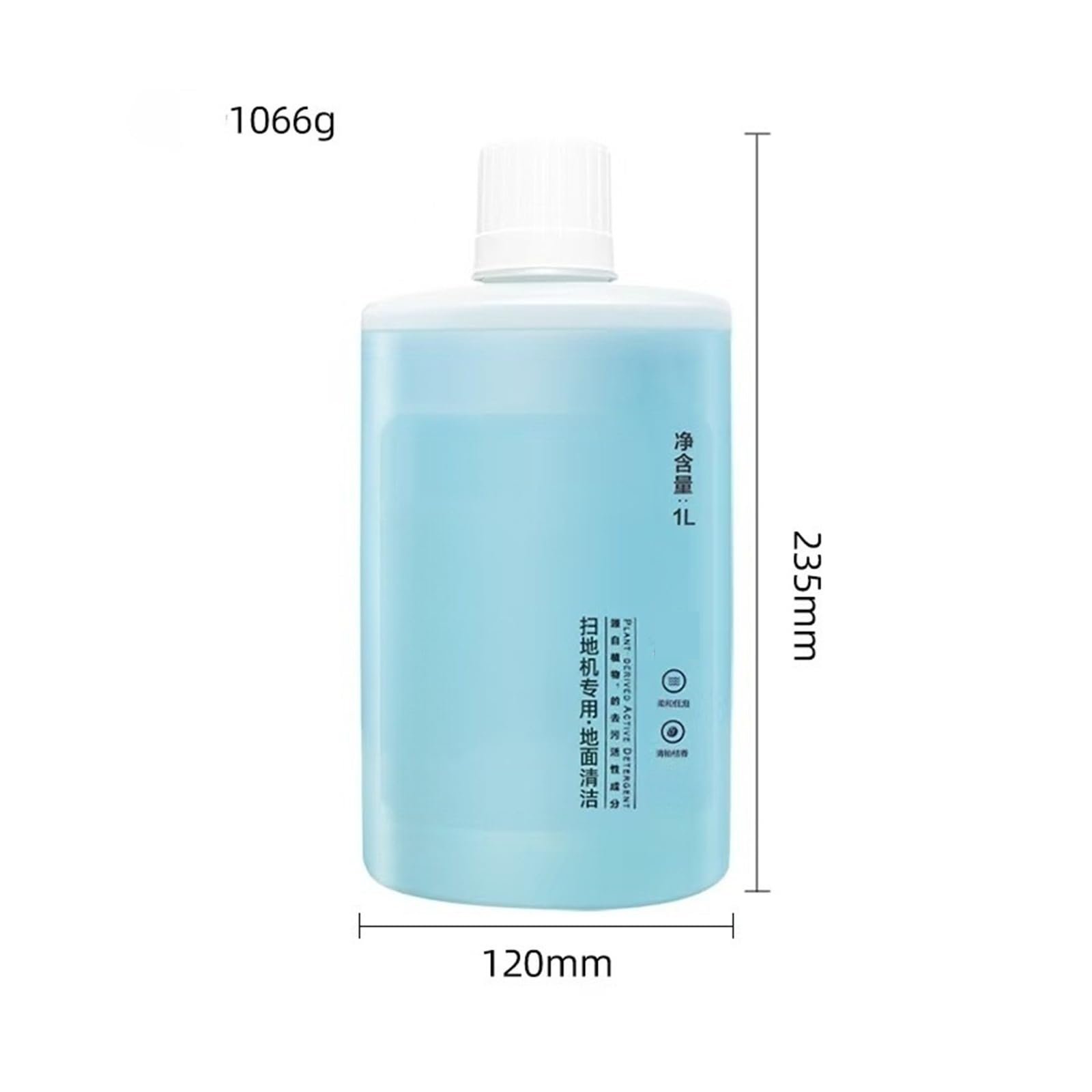 Lösung für die Bodenreinigung。 Kompatibel für Roborock Qrevo S Qrevo Master Ultra Dyad S7。 Zubehör für Scheuersaugmaschinen, Bodenreinigungsflüssigkeit, 1L (33.82fl oz)(1 pcs)
