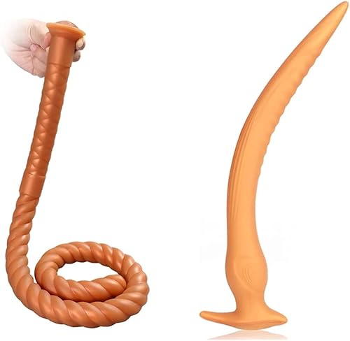 Dilatador anal ultra largo de silicona líquida flexible para adultos, juguetes sexuales para mujeres y hombres, placer