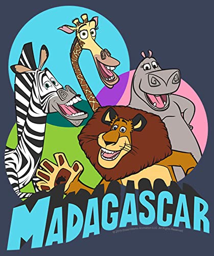 Boy's Madagascar Colorful Geometric Group Shot T-Shirt2