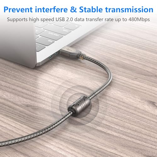 Image of COOLCOLD USB 2.0 Active Extension Repeater Cable 10 Meter - Male to Female Signal Booster Cord for Printer, Scanner, Mouse, Keyboard & USB Devices
