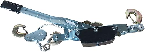 Miniatura 8 de Extractor portátil de 2 toneladas de doble engranaje resistente con 2 ganchos extractor de cables de mano