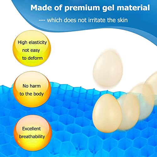 Donut Pillow For Tailbone Pain, Gel Seat Cushion Donut Cushion Hemorrhoid Relief Butt Cushion - Breathable Honeycomb Office Chair Car Gel Cushion For Coccyx Bed Sores Sciatica Postpartum Pregnancy #TOP5