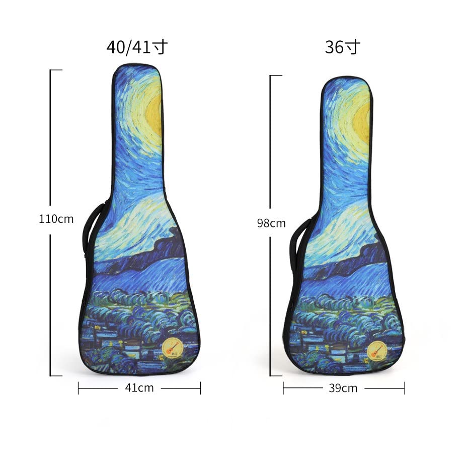 GOENN Pouce Sac de Guitare Acoustique Double Sangle Coton Pad Guitare Sac à Dos étui Sac d’instrument de Musique (Color… - Les Beatles, Paul McCartney, John Lennon, RIngo Starr, George Harrison GOENN Pouce Sac de Guitare Acoustique Double Sangle Coton Pad Guitare Sac à Dos étui Sac d'instrument de Musique (Color… – Image 3