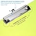 PATIKIL 6Pcs Plastic Clipboards Letter Size, Clear Hanging Clipboard with Low Profile Metal Clip for Office Meeting Classroom, 6 Colors 8.8