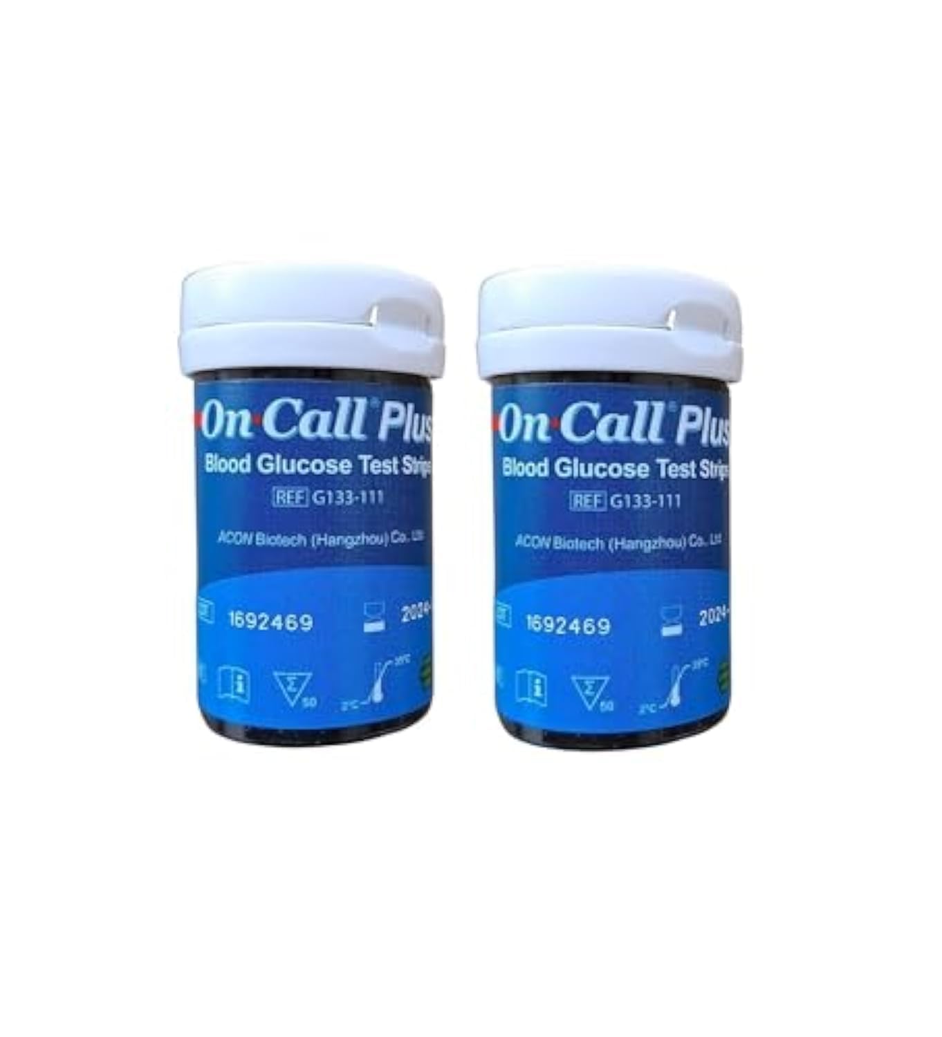 On Call Plus Blood Glucose Test Strips 100 Strips Ref: G133-119 Original Quality Glucometer Strip-picture-27
