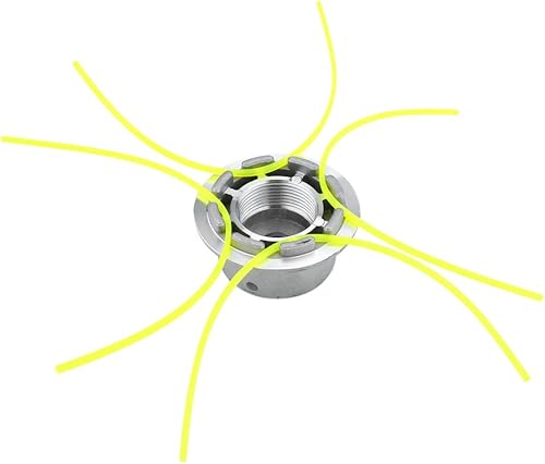 AYNEFY Cortador de cepillo de hierba, cabezal de recortadora de aluminio, cabezal universal para máquina de jardinería, cortadora de césped