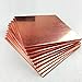 Jonoisax Pure Copper Metal Sheet 99.9% Pure Copper Block T2 Copper Flat Bar Width 20mm/0.8inch Thickness 20mm Length,200mm