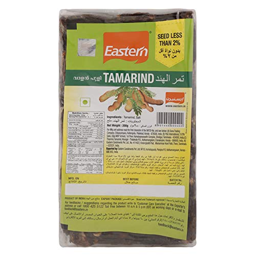 Eastern Tamarind 200g | Seedless Natural Tamarind for Cooking Souring Agent for Curries Rasam Chutneys & Sauces