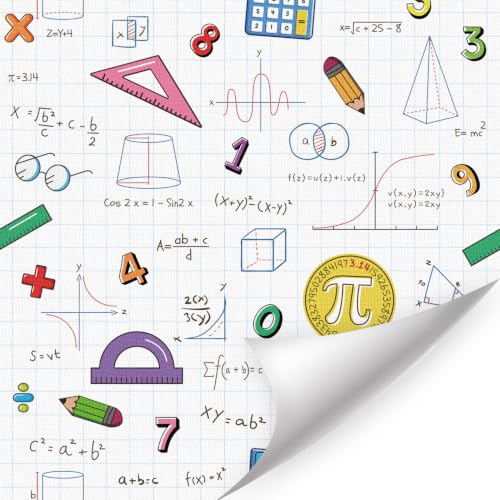 TOARTi Math Wallpaper Mathematics Contact Paper Classroom Wall Paper