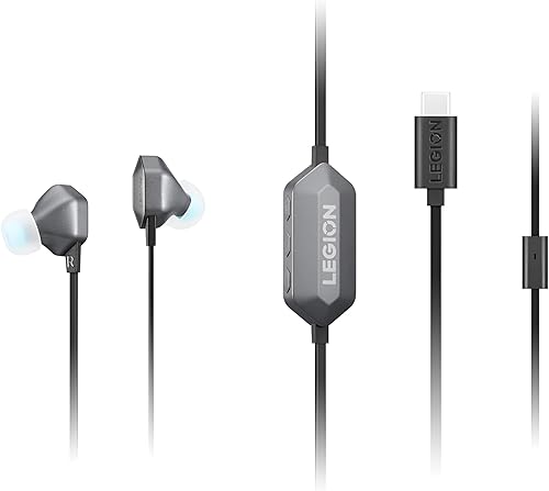 Miniatura 2 de Lenovo Legion RGB - Auriculares intrauditivos para juegos con sonido envolvente USB-C E510-7.1, audio de alta resolución, controlador en línea