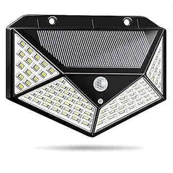Tathastu mall 100 LED Bright Outdoor Security Lights Solar Powered Wireless Waterproof Night Spotlight for Outdoor/Garden Wall, Solar Lights for Home (100 LED Pack of 2) (Pack of 4)