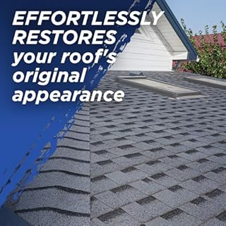 30 SECONDS Roof Cleaner & Protector with Hose End Sprayer - Lifts Stubborn Stains from Dirt, Moss, Mold, Algae & Lichen