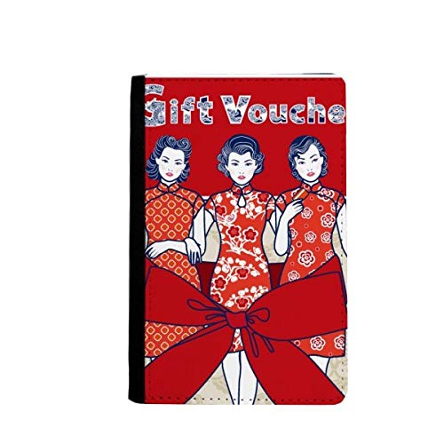 Portefeuille de voyage femme rouge à motif chinois pour organiser vos vacances à l'étranger