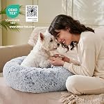 JOLLYVOGUE Dog Bed, Calming Anti-Anxiety Large Dog Bed, Fluffy Donut Cushion for Medium and Large Pets (27"/30"/36") - Image 5