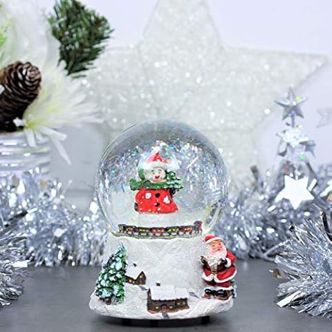 The Christmas Workshop Musical Snow Globe Decoration Cover