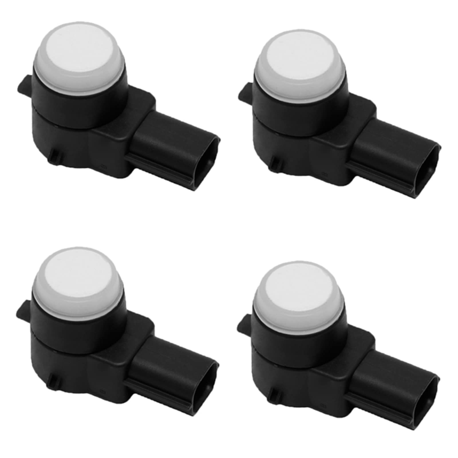 Blanc/Noir 4 pièces capteur de stationnement Radar de stationnement Aide au stationnement 94812911, pour GM, Blanc