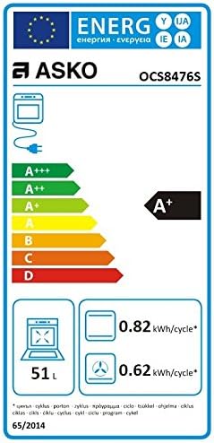 Asko OCS 8476 S Electric Oven energy label
