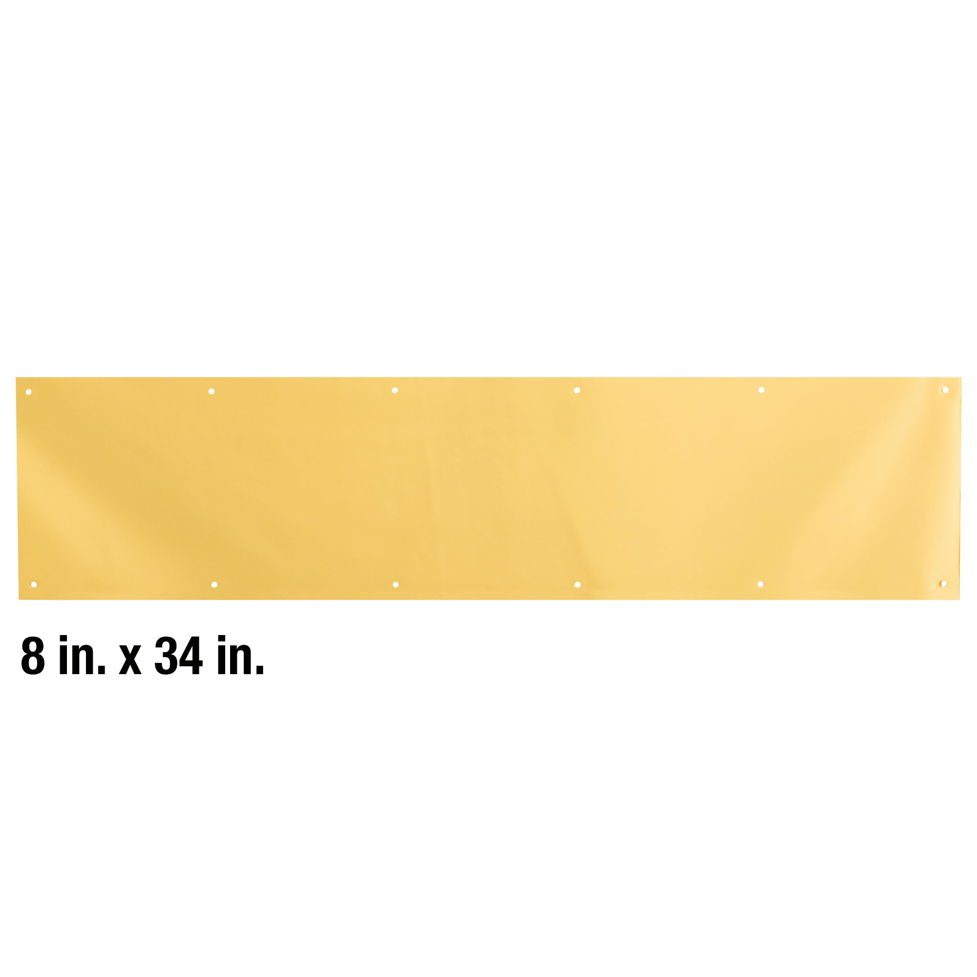 Prime Line MP4618 8 x 86,4 cm Brite Brass on aluminum Door Kick Plate, confezione da 1