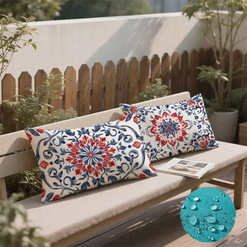 Housse de coussin imperméable en velours supérieur motif bohème