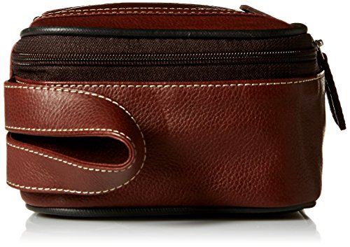 Dopp Men's Country Saddle Leather Top Zip Travel Kit, Brown, One Size #TOP2