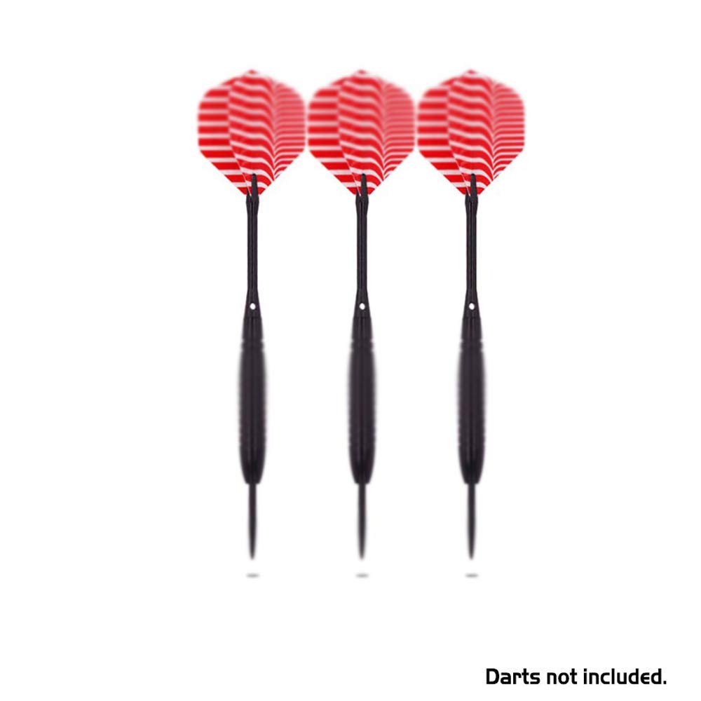 Accessori Per Freccette - Set 12 Pezzi Aste E Alette In Plastica Con Affilatore, Compatibile 2BA - Foto 11