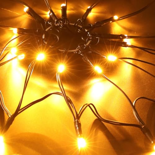 Telaraña para exteriores con iluminación interior para decoración festiva 6
