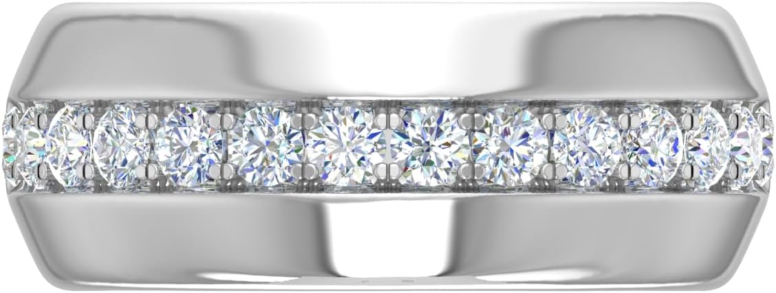 1/2 Carat Men Diamond Wedding Band Ring in 10K Gold