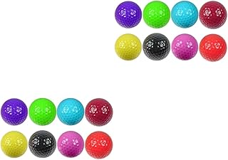 INOOMP 20 Pcs Golf Accesories Bulk Golf Balls Colored Golf Balls Hollow Driving Range Golf Balls Personalized Golf Balls Training Ball Hollow Ball Non-porous Ball With The Ball Gift Ball