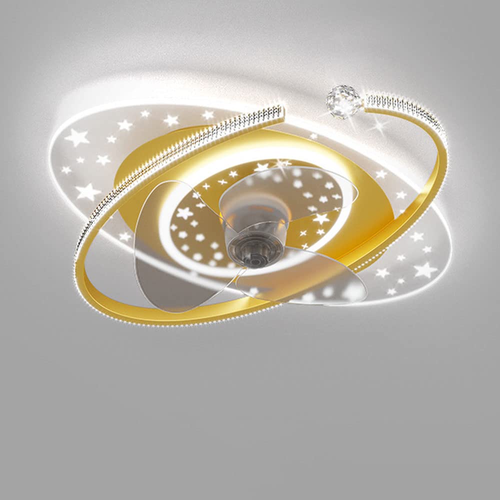 Plafonnier avec ventilateur de plafond intérieur 48W LED pour chambre garçon fille