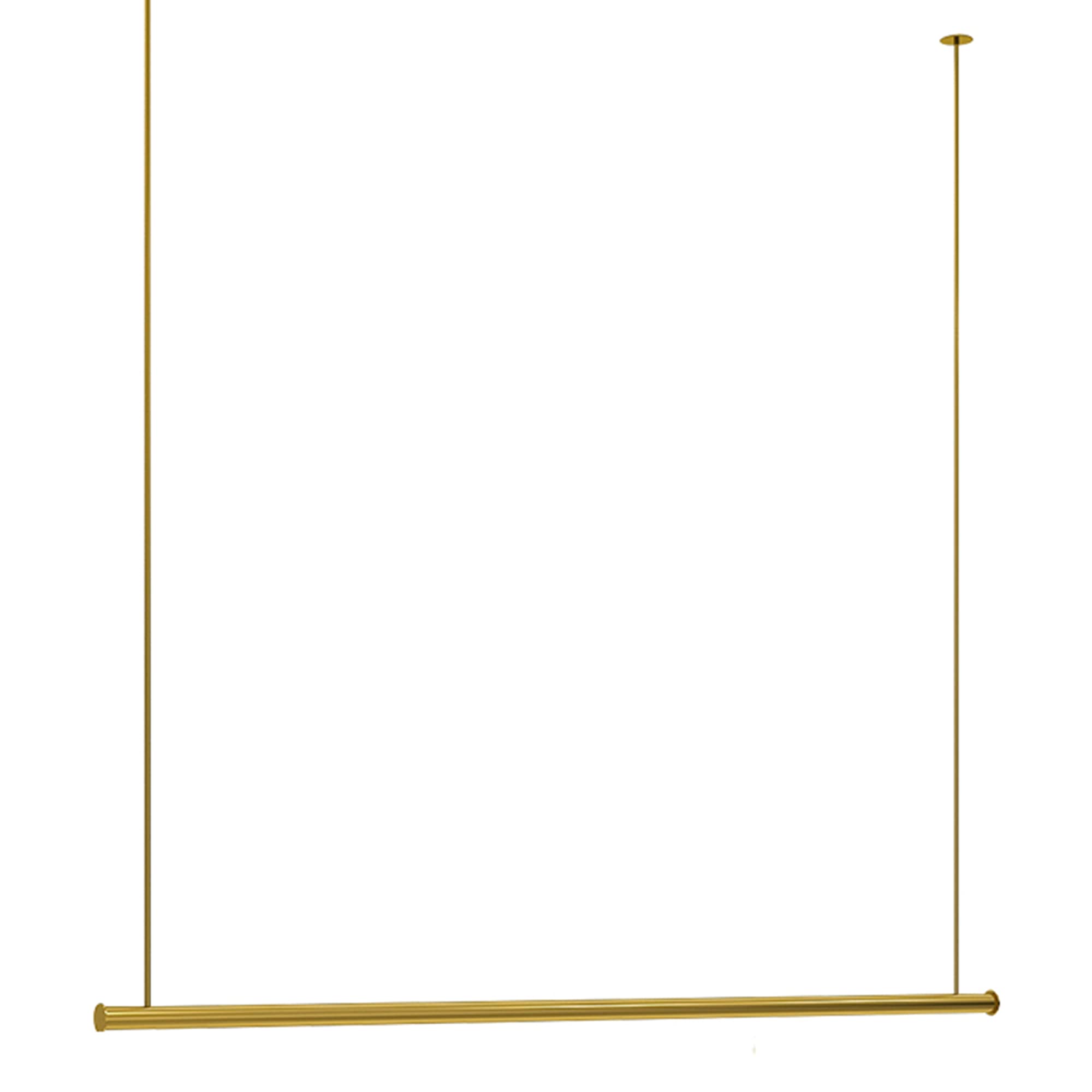 Heavy-Du - Appendiabiti da parete, 80 cm, in metallo, con asta appendiabiti da soffitto, da appendere