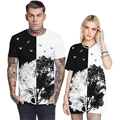 XTHY Japanese Cherry Blossom Print Fashion T-Shirt ,Round Neck Pullover Loose T-Shirt Couple Short Sleeve summer-BSTB035_M Cover