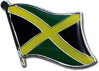 SUPERDAVES SUPERSTORE Jamaica Country Flag Small Metal Lapel Pin Badge ... 3/4 X 3/4 Inches ... New