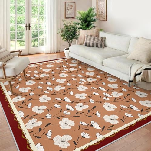 Tapis intérieur poil bas imprimé plante pour une ambiance douce et chaleureuse - 5